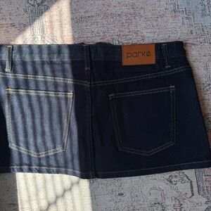 Parke Navy Mini Skirt